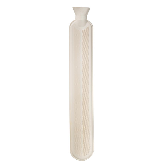 Nicola Spring Long Hot Water Bottle Extra Long Ribbed Rubber Bottle